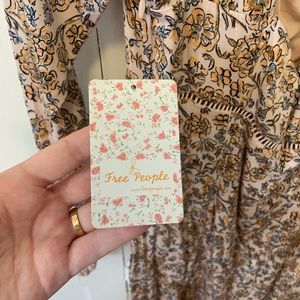 Free People floral mini dress